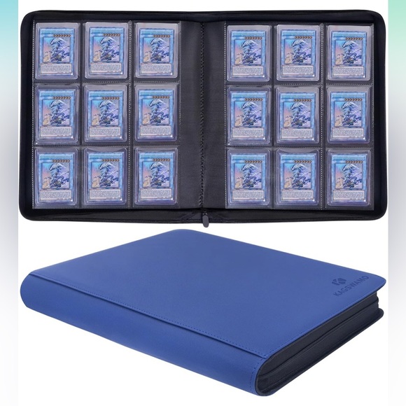 Brand New Toploaders Binder Sports Cards Holder Trading Cards Storage Blue - Picture 1 of 16